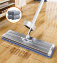 Balai Serpillère TidyBliss Professionnel – Poignée Extra Longue 146 Cm, Microfibre – Pour Sols Carrelage, Bois, Béton (Bleu) - 1