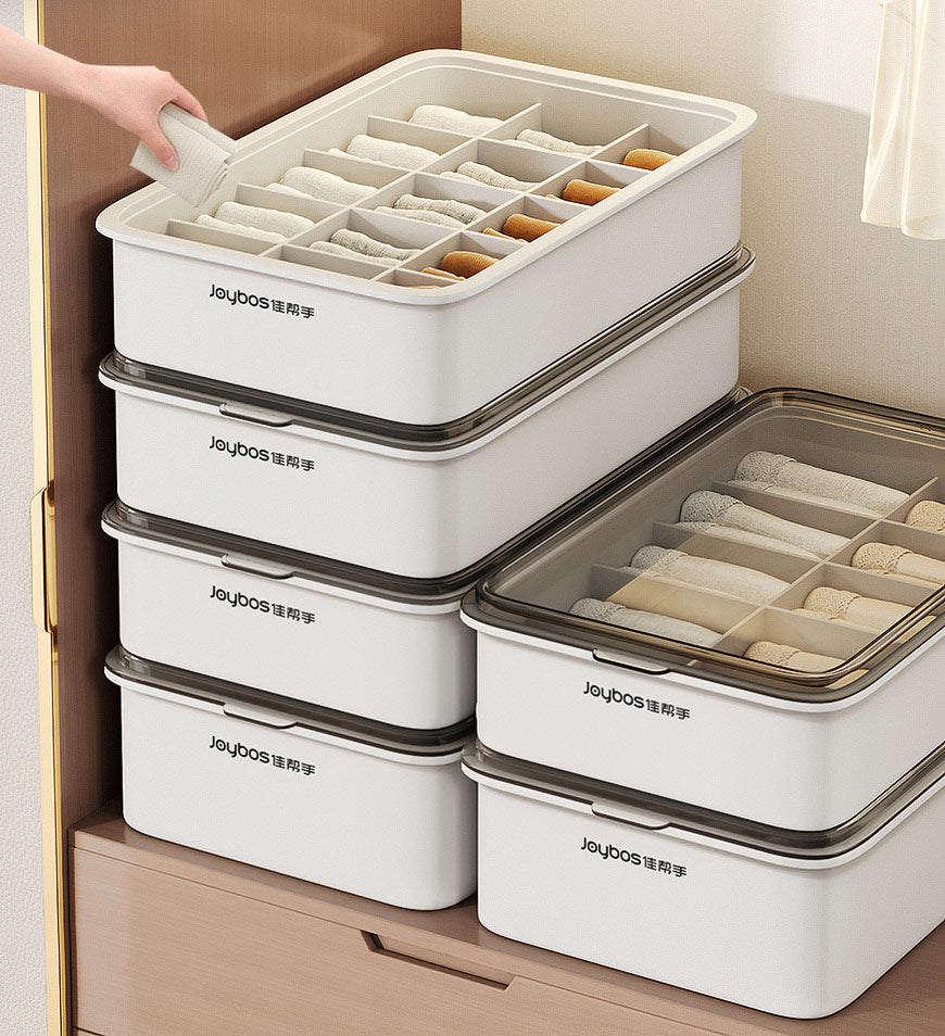 Gazocua Boîtes De Rangement Longues Étroites En Tissu - Organiseur Chaussettes Sous-Vêtements Pliable Et Robuste