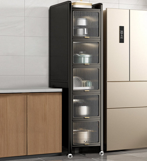 Joybos® 6-niveau Armoire de Rangement de Cuisine Étroit en Métal F217