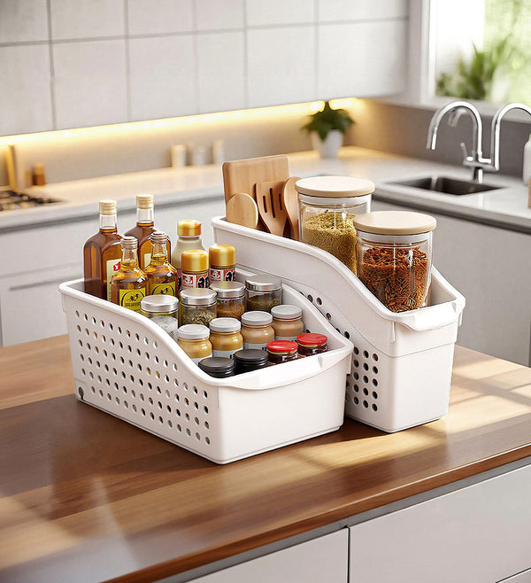 Joybos®  Organisateurs de placards de cuisine coulissants avec roulettes F263