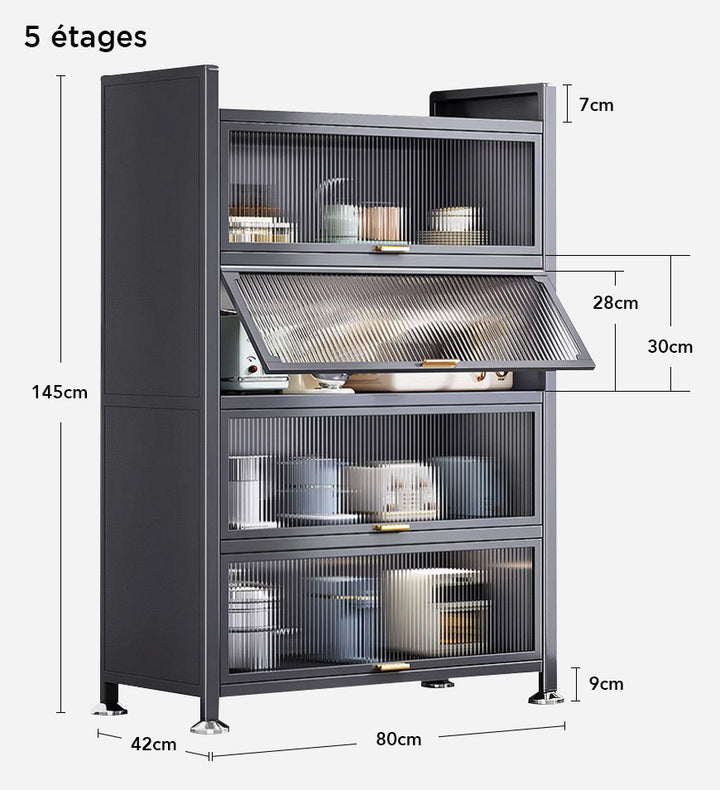 Grande étagère en acier robuste - armoire de rangement - armoire robuste -  armoire de