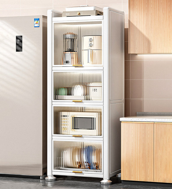 Joybos® Armoire de Rangement de Cuisine en Métal Multifonction Étroite F237