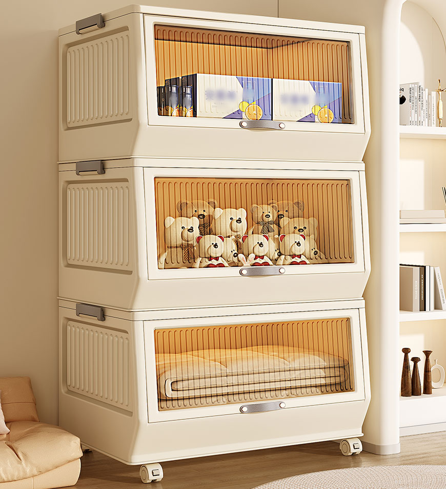 JOYBOS, Boîte De Rangement Pliable 40 L, Multifonction, Blanc