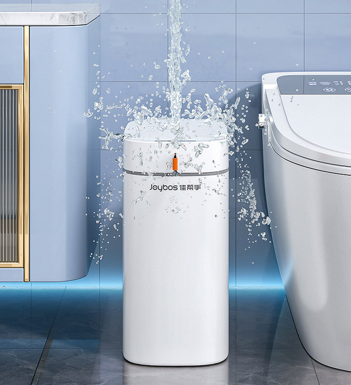 Poubelle intelligente de salle de bain étroite Joybos avec brosse de  toilette, poubelle de capteur intelligente