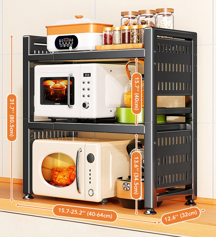 Cuisine Micro Ondes Etagere Rangement,Étagère Pour Micro-Ondes À 2 Couches-Extensible Jusqu'À 25 Cuisine Micro Ondes Etagere Rangement,Étagère Pour Micro-Ondes À 2 Couches-Extensible Jusqu'À 25