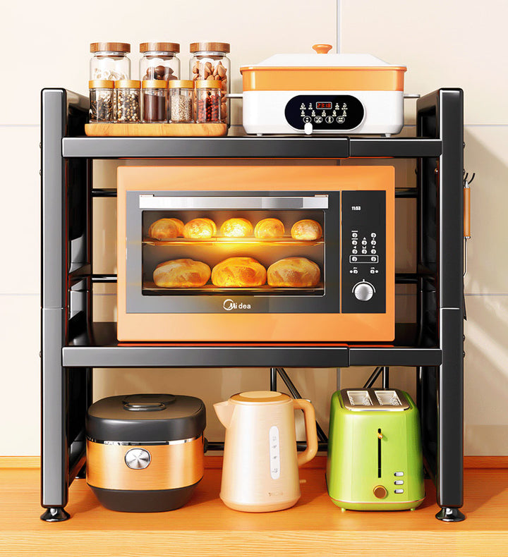 HUOLE Cuisine Micro Ondes Etagere Rangement,Étagère pour Micro-Ondes à 2 Couches - Extensible HUOLE Cuisine Micro Ondes Etagere Rangement,Étagère pour Micro-Ondes à 2 Couches - Extensible